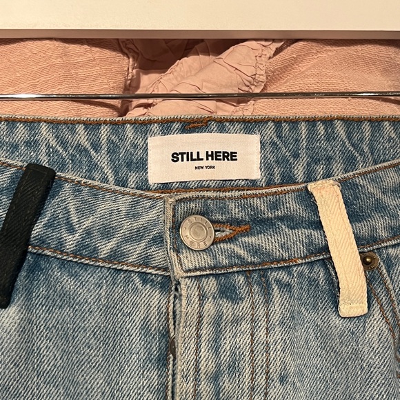 Still here pine panama long denim skirt - Picture 7 of 10